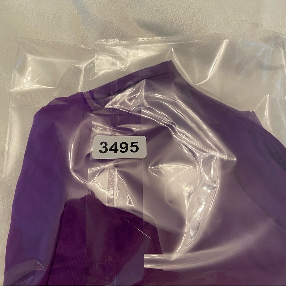 New! Bfyne Kysre Purple One Shoulder Cutout One-Piece Swimsuit NWOT 3495 - Picture 7 of 7